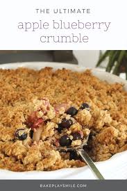Apple And Blueberry Crumble Recipe In 2020 Blueberry Crumble Crumble Thermomix Recipes