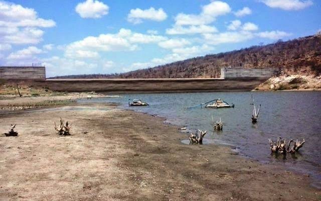 Resultado de imagem para Um dos maiores reservatórios de água da região Seridó, a barragem de Passagem das Traíras"