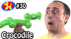 One Balloon Crocodile - Balloon Animal Lessons #30 - YouTube