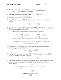 A study of matter 2004, gpb 2.9 i. 35 Chemistry A Study Of Matter Worksheet Worksheet Resource Plans