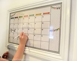 Diy Dry Erase Calendar Darling Doodles Diy Calendar Wall Calendar Organizer Dry Erase Calendar