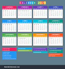 Berikut link untuk download kalender nahdlatul ulama ( nu ) tahun 2021 m./ 1442 h. Kalender Indonesia Tahun 2020 Kalender Indonesia Kalender Kreatif Indonesia