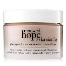 Philosophy Renewed Hope In A Jar Skin Tint Spf20 9 5 Cocoa 1 Ounce Tinted Spf Homemade Wrinkle Cream Homemade Lip Balm