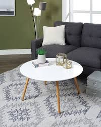 Shop cocktail tables, accent tables and round coffee tables in miami, nyc, los angeles, san francisco, dallas, houston, atlanta, chicago & toronto. Amazon Com Convenience Concepts Oslo Round Coffee Table Glossy White Home Kitchen