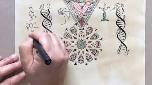 how to draw dna calligraphy style easy drawing satisfying youtube calligraphy styles easy drawings geometric tattoo