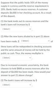 Event logreceivedfunds(address sender, uint amount); Solved Suppose That The Public Holds 50 Of The Money Sup Chegg Com