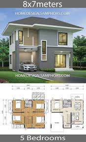 South african single storey and double storey house plans with photos are for sale online. Small House Plans 7x8m With 5 Bedrooms Home Ideassearch Architectural House Plans Model House Plan Small House Design Plans