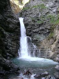 Cascade De La Lance Colmars Les Alpes Provence France Waterfall Photo