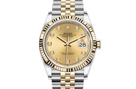 Rolex, a swiss watch brand headquartered in geneva, is recognized the world over for its expertise and the quality of its products. Rolex Datejust 36 With Dial Champagne Colour Set With Diamonds Tous Rolex Boutique