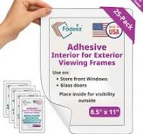 Letter-Size Adhesive Frames