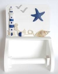 Support Papier Toilette Bord De Mer Deco Marine Decor Nautique Derouleur
