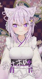 nekomata okayu hololive 2021 イラスト 絵 猫又
