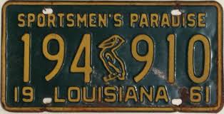 In order to request replacement decals or tags, car owners must. File 1961 Louisiana License Plate 194 910 Jpg Wikipedia