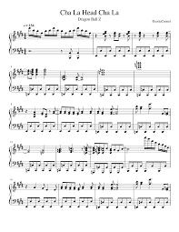De umi paralela (fort.) wing of a parallel. Dragon Ball Cha La Head Cha La Sheet Music For Piano Solo Musescore Com