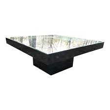 From elegant marble, gold, and wood in vintage and modern designs. Vintage Black Lacquer Coffee Table Mirror Top Aptdeco