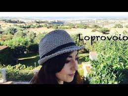 Cappello Fedora All Uncinetto Crochet Fedora Hat Youtube Crochet Cowboy Hats Crochet Fedora Hat