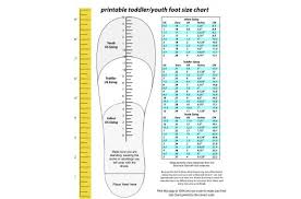 Foot Sizing Chart For Youth Things For The Kiddos Sewing