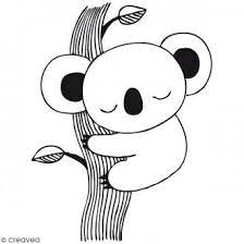 Tampon Bois Koala 6 5 X 4 6 Cm Dessin Koala Illustration Koala Dessins Faciles