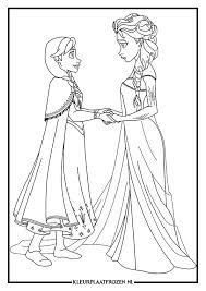 Kleurplaat Van Elsa En Anna Uit Frozen Prinses Kleurplaatjes Frozen Kleurplaten Kleurplaten