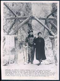 蔣介石和宋美齡在台灣1957 press photo explore china photo