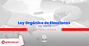 Conoce dónde votar el 26 de enero. Ley Organica De Elecciones Ley 26859 Actualizada 2020 Lp