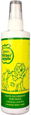 Amazon Com Grannick S Bitter Apple Liquid 1 8 Oz Chewing Deterrent Spray Anti Chew Behavior Training Aid For Dogs And Cats Stops Destructive Chewing Licking Of Bandages Paws Shoes Fur Doors And