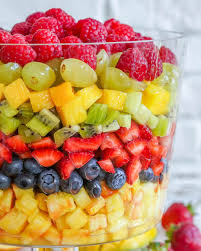 7 Layer Fresh Fruit Salad Recipe Fresh Fruit Salad Vegan Recipes Easy Fruit Salad
