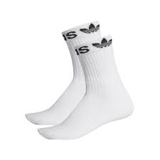 Details About Adidas Originals Linear Cuff Crew Socks 2 Pairs 1 Pack Trefoil Gym White Ed8730