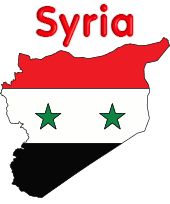 From top to bottom, the stripes are red, white, and black. Syria Flag Emoji Printable Flags