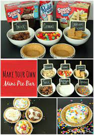 Make Your Own Mini Pie Bar Party Food Bars Mini Pie Bar Bars Recipes