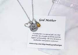 Godmother Necklace Mom Necklace God Mother Gift Heart Birthstone Necklace God Mother Gift Necklace Godmother Necklace Mother Gifts Necklace Mother Gifts