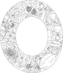 Free printable letter o coloring pages. Letter O With Plants Coloring Page From English Alphabet With Plants Category Select From 2465 Coloring Letters Letter O Coloring Page Alphabet Coloring Pages