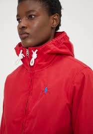 Windbreaker All Red Polo Jacket Ralph Lauren Red Windbreaker Top