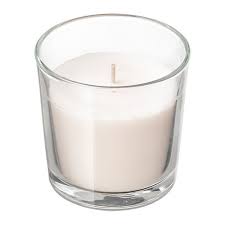 Sinnlig Sweet Vanilla Natural Scented Candle In Glass Height 7 5 Cm Ikea Scented Candles Tea Lights Glass