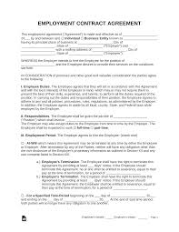 Learn how to check if an employee is award and agreement free. Free Employment Contract Templates Pdf Word Eforms