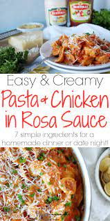 Orecchiette Pasta Chicken In Rosa Sauce Recipe Homemade Dinner Rosa Sauce Chicken Pasta