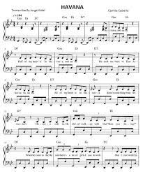 Havana - Camila Cabello - Not Angka Lengkap
