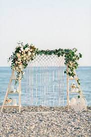 39 Gorgeous Beach Wedding Decoration Ideas Beach Wedding Decorations Macrame Wedding Decor Beach Theme Wedding