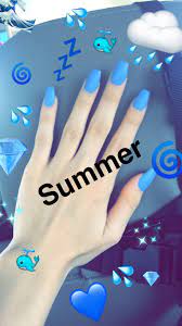 Nails Tumblr Nails Snapchat Nails Acrylic Nails Blue Nails Trendy Nails Nails Tumblr Blue Nails