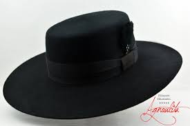 Bolero Hat The Dress Black Wool Felt Flat Crown Wide Brim Etsy In 2021 Bolero Hat Bolero Dress Wide Brim Hat Men