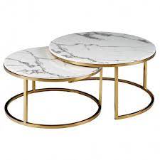 Enjoy free shipping on most stuff, even big stuff. Savona Marble Effect And Gold Nest Of Tables Glass Nesting Tables Living Room Decor Modern Table
