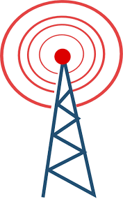 Vector Radio Tower Broadcast Clipart Free Clip Art Images Ham Radio Radio Clip Art