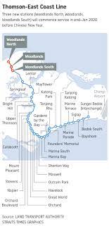 Thomson East Coast Line Map First Phase Of Thomson-East Coast Line To Open Before Chinese New Year Next  Year, With 3 Stations In Woodlands | The Straits Times