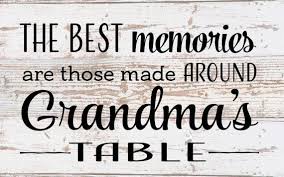 Mother S Day Gift The Best Memories Are Made Around Grandma S Table Wood Sign Or Canvas Wall Art Kitchen Decor Thanksgiving Christmas Best Memories Sign Quotes Thanksgiving Decorations