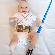 Galaxy Star Hero Baby Luke Jedi Baby Costume Inspired Star Funny Baby Costumes Funny Babies Luke Skywalker Baby Costume