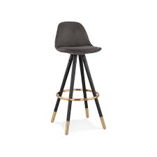 Check spelling or type a new query. Vintage Bar Stool In Microfiber Black And Gold Feet Vicky Dark Grey Amp Story 6699