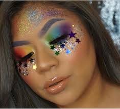 Eyemakeupinspiration Buntes Augen Make Up Schminkzeug Kreatives Makeup