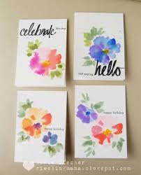 Voila — a perfect (and unique!) birthday card, in no time flat. Card Making Ideas And Tips For Handmade Greeting Cards Birthday Thank You Love Baby Sympathy And All Watercolor Cards Paint Cards Greeting Cards Handmade