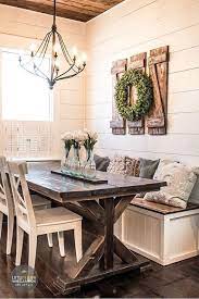 48 Super Ideas For Kitchen Table Bench Against Wall Farmhouse Kitchen Decor Dining Room Decor Rustic Farmhouse Dining Room Table