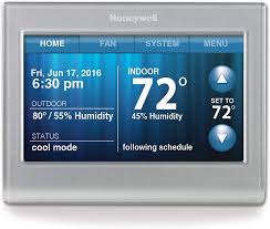 Honeywell Rth9580wf Wi Fi Smart Touchscreen Thermostat Silver